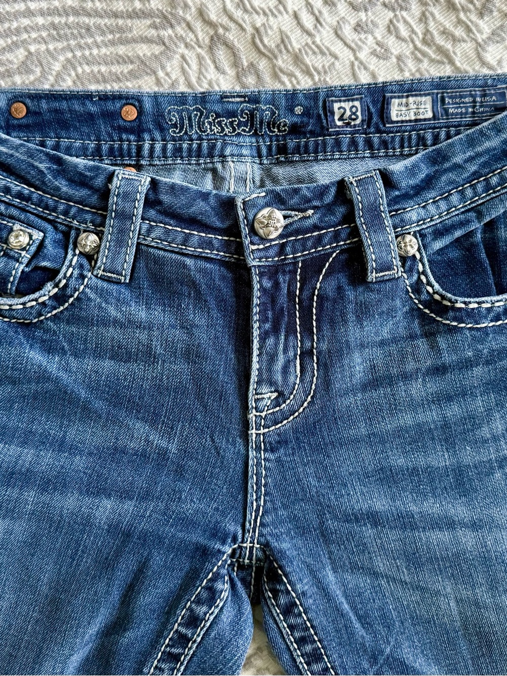 Miss Me Mid-Rise Boot Cut Jeans - Picture 2 of 6